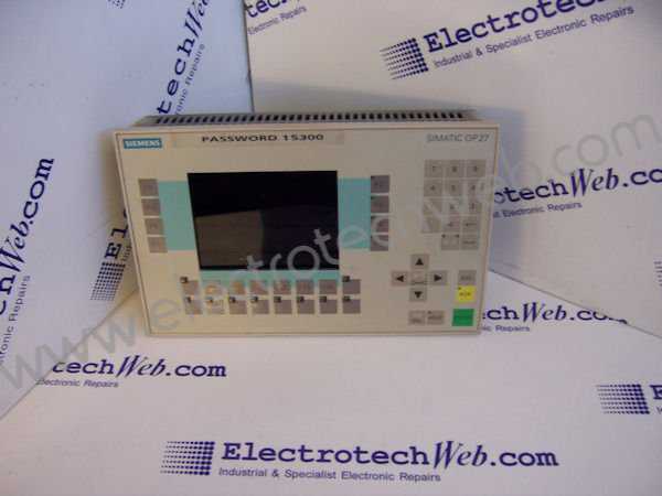 Siemens OP27 Operator Panel
