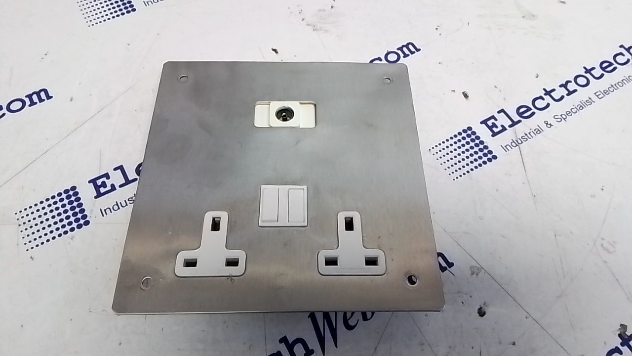 Electrotech Twin 13A Power Outlet & Single Coax
