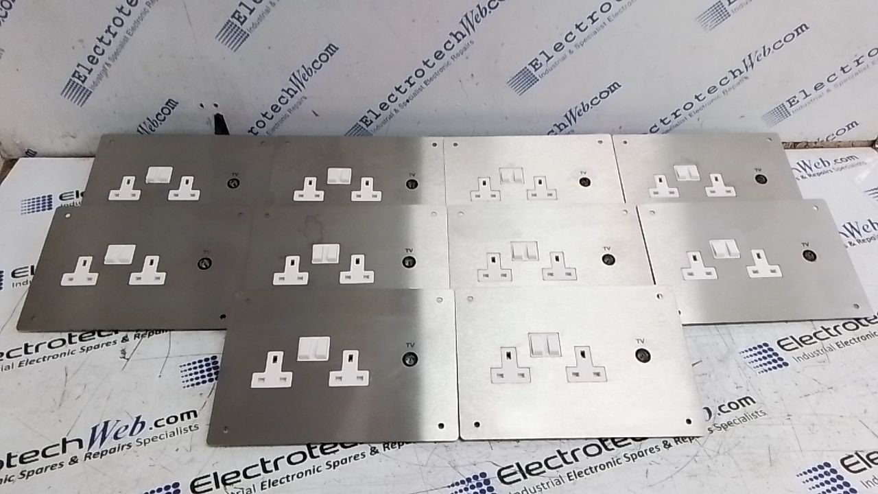 Electrotech Cell Plate With Double Socket & Coax